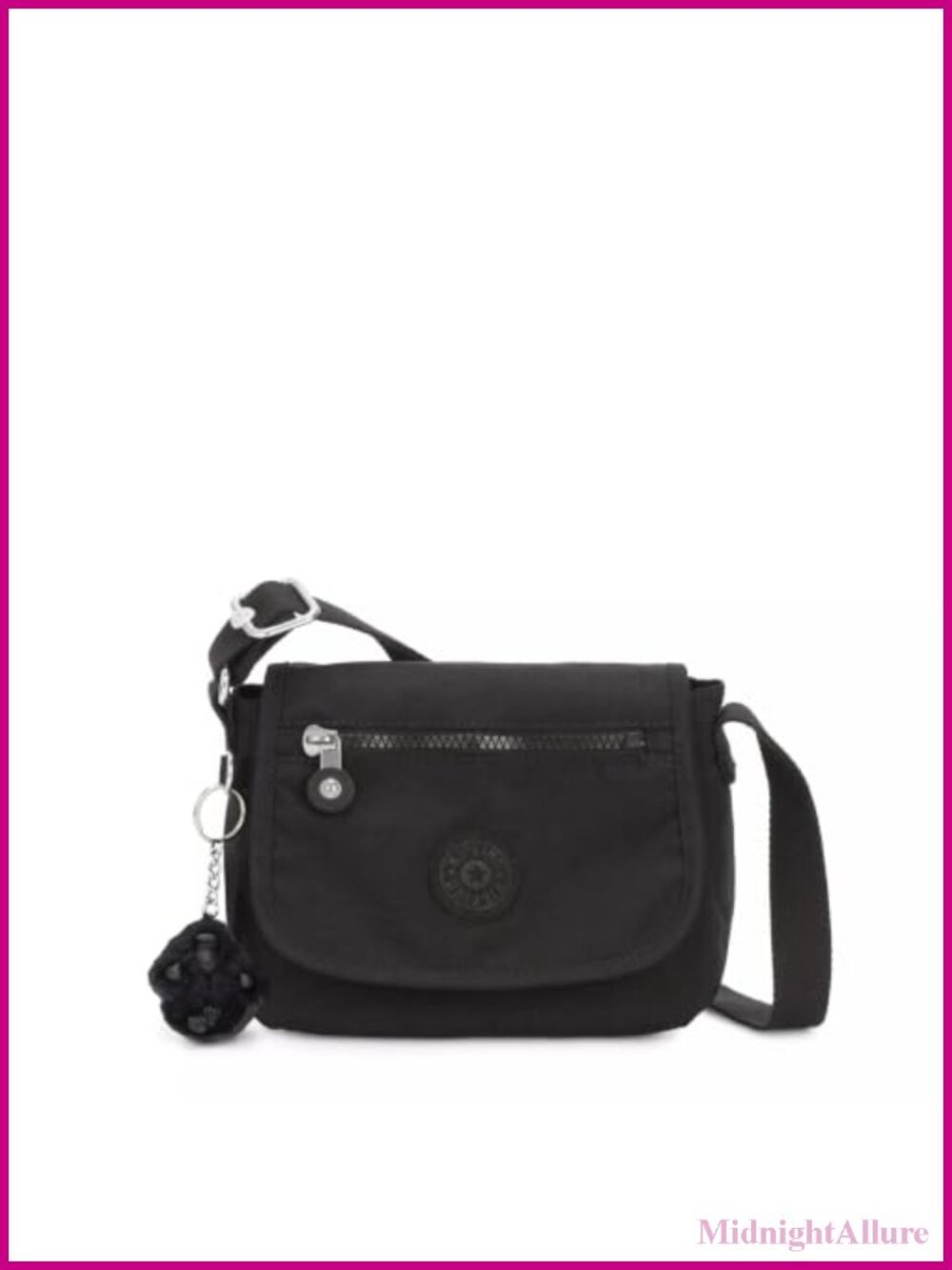 Kipling Sabian Mini Crossbody Bag Crinkled Nylon Lightweight Travel Purse